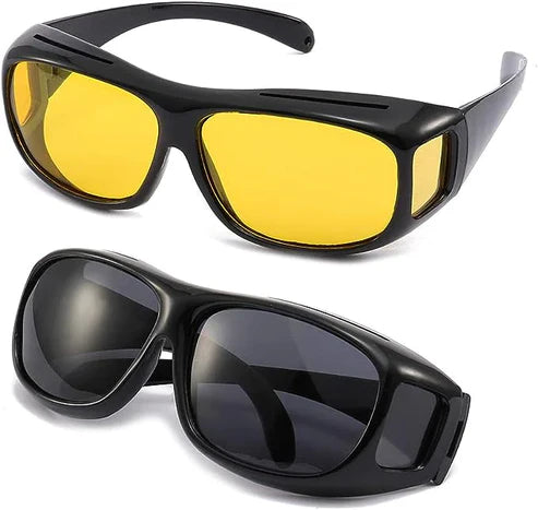 KIT 2 LENTES HD - VISIÓN CLARA DE NOCHE Y DE DÍA